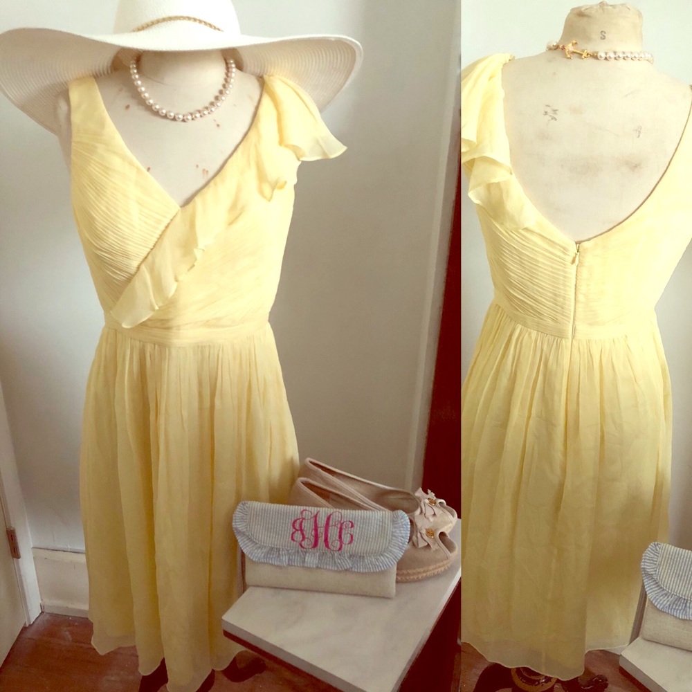 🥂EUC J.Crew silk summer garden party dress…